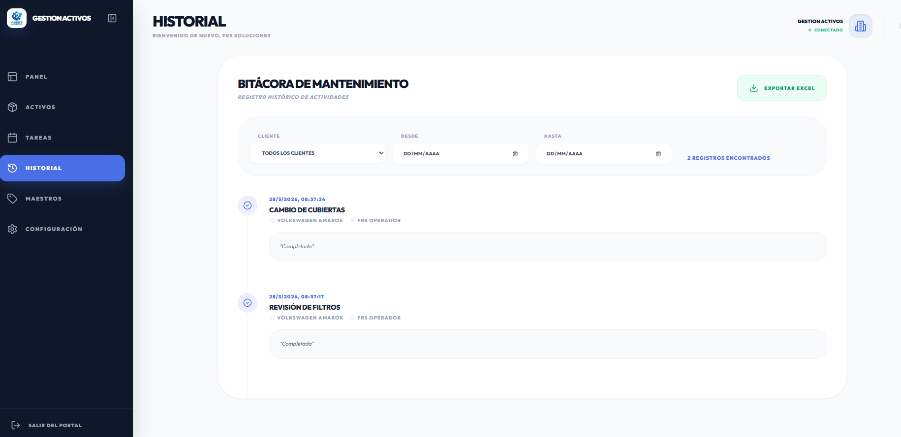 Gestión de Activos - Bitácora